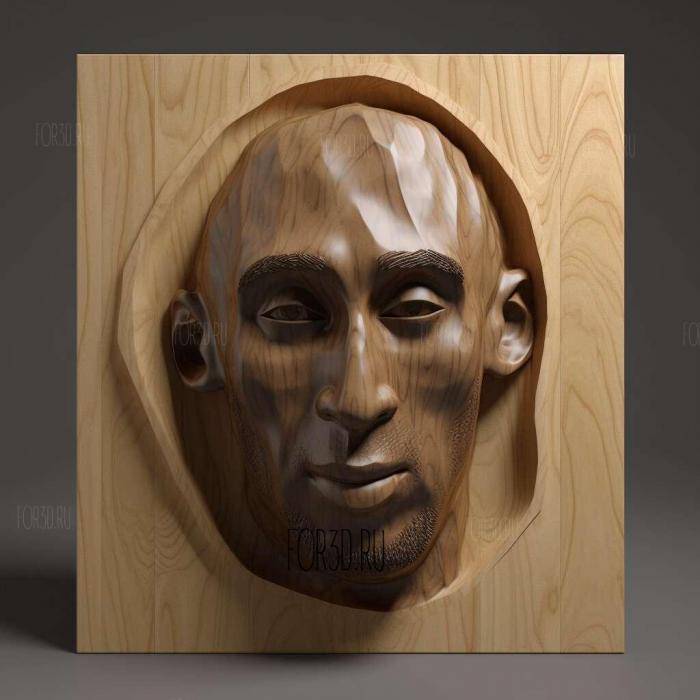 kobe bryant 2 stl model for CNC